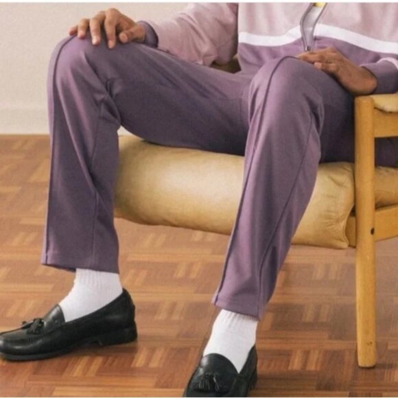 Bogey Boys Golf Men's 38 Track Pant Lavender New Welt Leg Seam